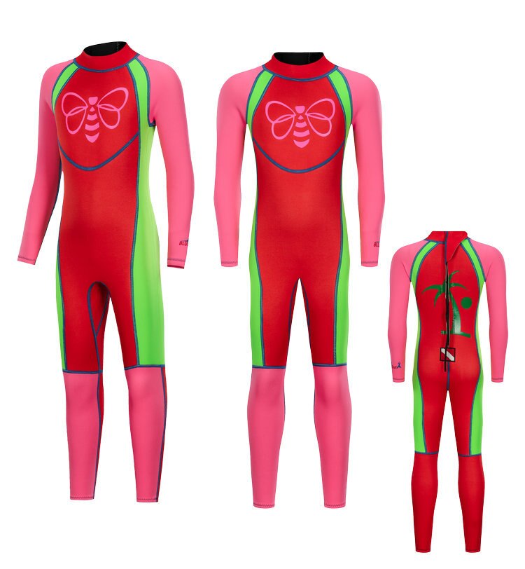 Wetsuits Kids 2mm Neoprene Full Suit Surfing Swimming Wetsuit Baby/Youth Boys/Girls UV Protection Keep Warm Age 1 To 13 Years: Red / XXL