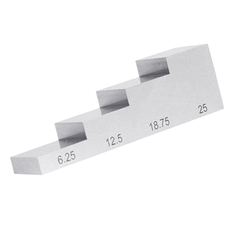 4 Step Test Block Stainless Steel Calibration Bloc Grandado 4 Step Test Block Stainless Steel Calibration Bloc Grandado