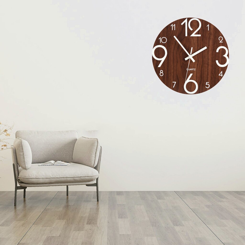 Silent Quartz Decorative Wall Clock Wall Clock - 12 Inch Quartz Battery