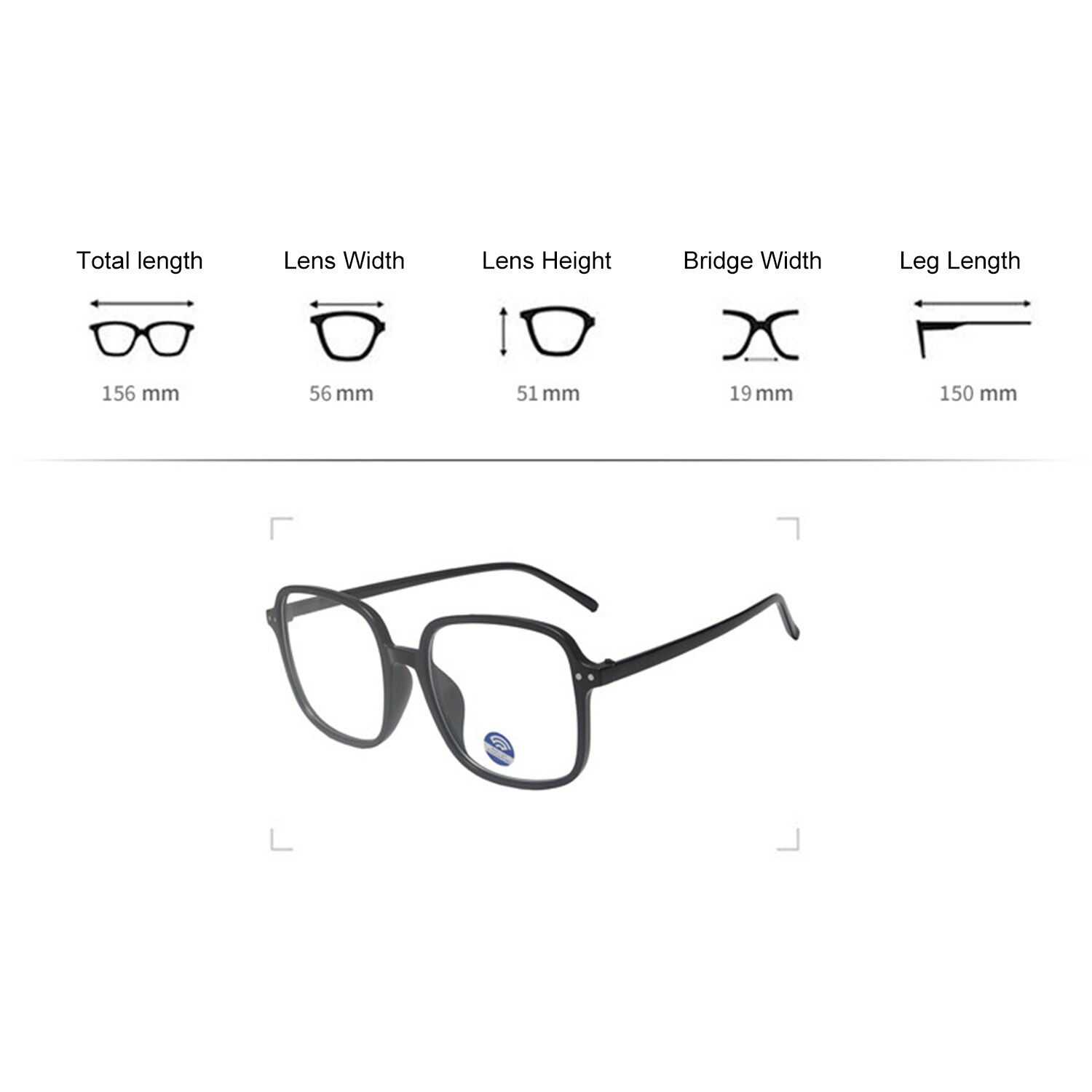 Unisex Optical Glasses Anti-blue Light Glasses Ultra Light Square Frames Spectacles Computer Glasses Eyewear Reading