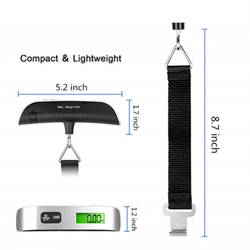 50kg/110lb vaakaa painot kalastusmatkatavaroille vaaka digitaalinen vaaka mi vaaka 2 pesä keittiövaaka kallistus määrä punnitus ripustettu