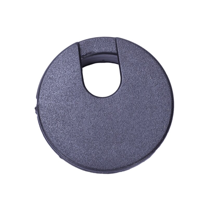Desk Table Computer Round Shaped Black Cable Grommet Hole Cover 35mm 4Pcs