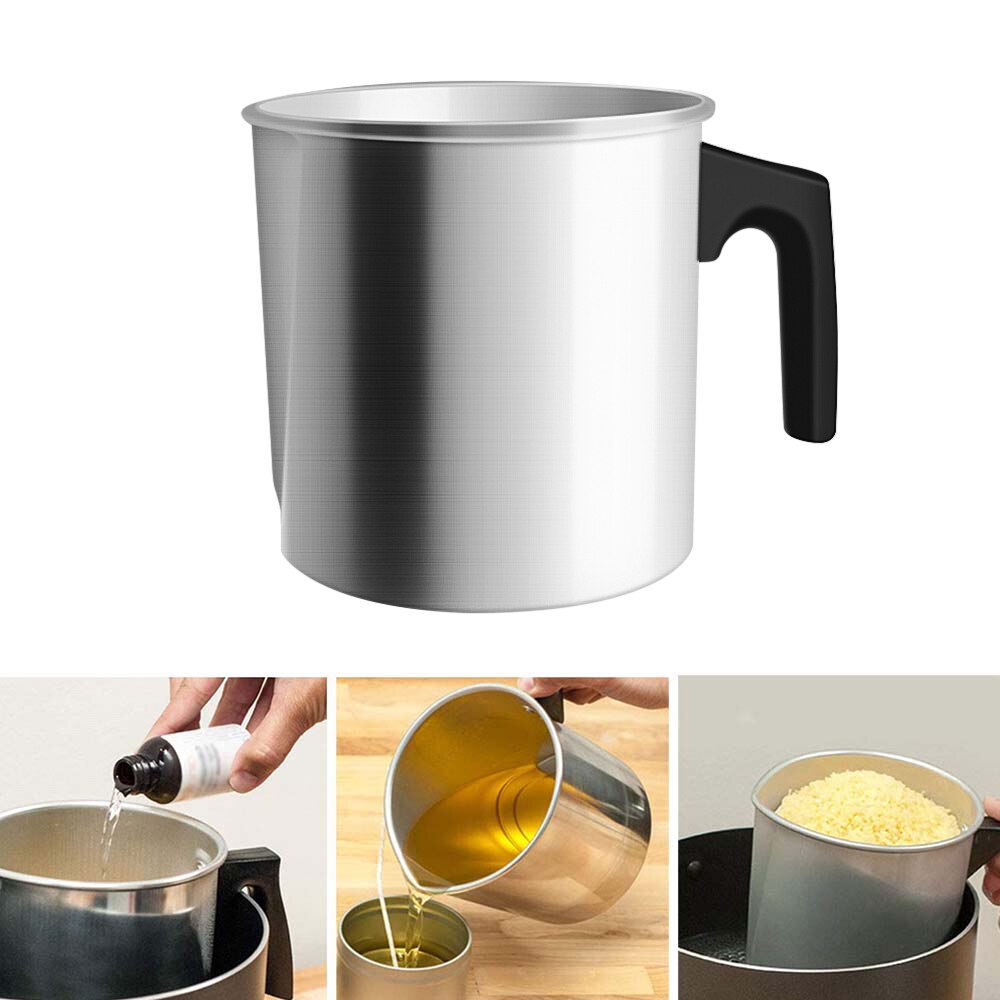 Kaars Melting Pot Wax Smelten Aluminium Pot Diy Geurkaars Zeep Chocolade Boter Handgemaakte Zeep Tool Non-stick schoonmaken: 1.2L