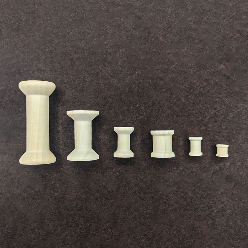 Bobinas de madera para manualidades, carretes de hilo vacíos para hilo, cintas de alambre, carrete, accesorios de costura, herramientas para manualidades de madera, 100/50/20/10/5 uds.