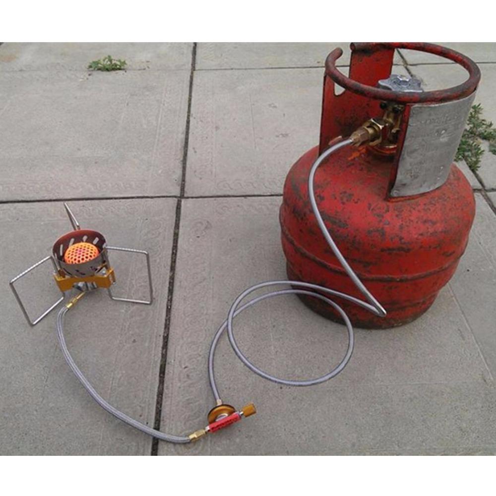 Utomhus spis camping gas spis gas tank konvertering huvud adapter brännare lpg cylinder propan refill adapter