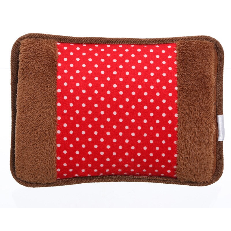 bolsa de agua bolsa agua calientamanos bolsa Enchufe de la UE Calentador de manos Paquete de calor Linda bolsa de agua eléctrica recargable Bolsa de agua reutilizable de pie: 19 Red EU plug