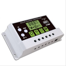LCD PWM USB Zonnepaneel Battery Regulator Laadregelaar 12/24 V
