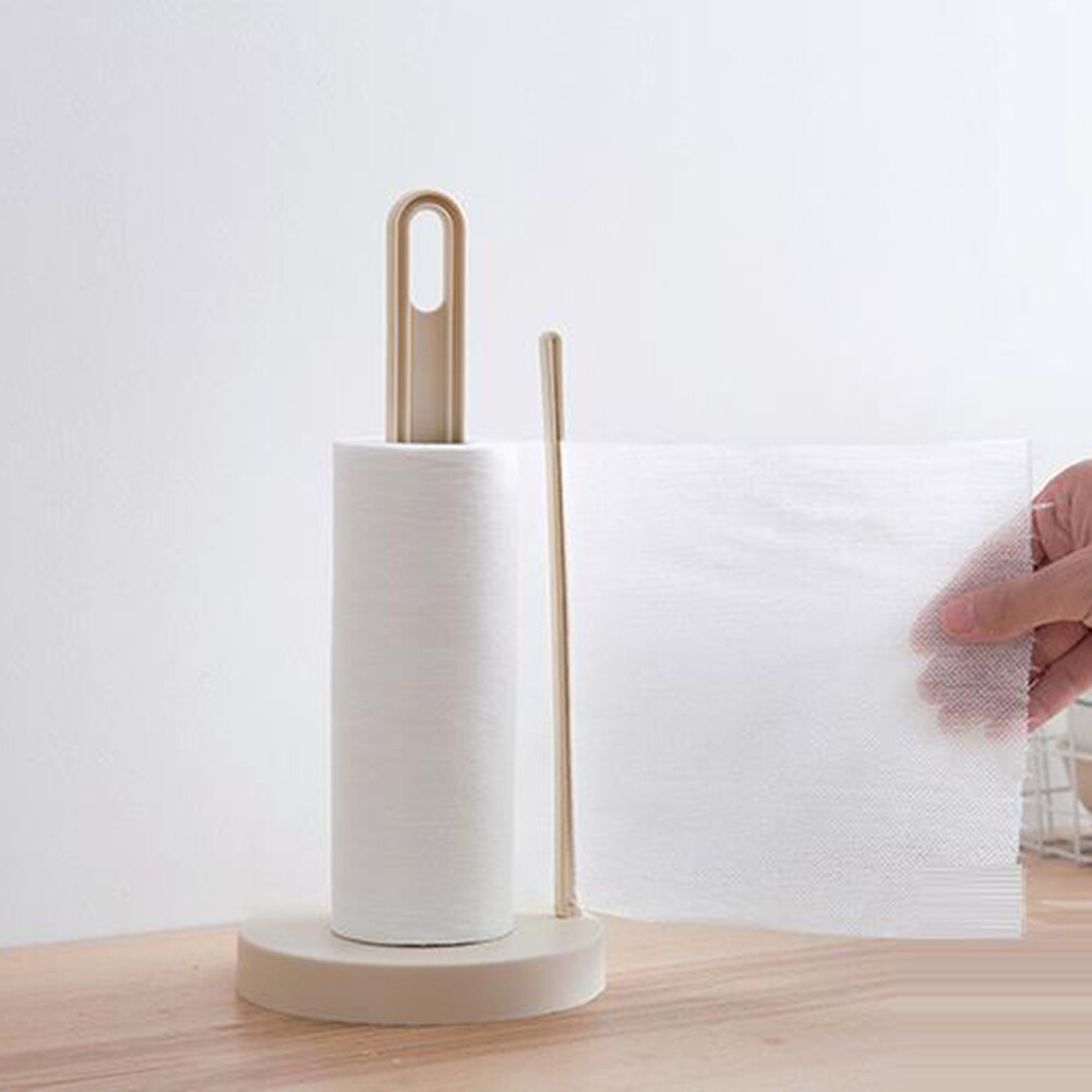 Soporte para papel de cocina, organizador de toallas de pie, dispensador de rollos extraíble para cocina, comedor
