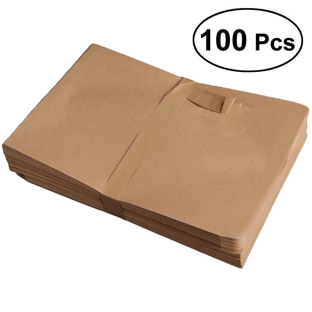 100Pcs 165x100mm Retro Blank Envelopes Thickening Kraft Paper Envelopes for Business Use Personal Letter Sending