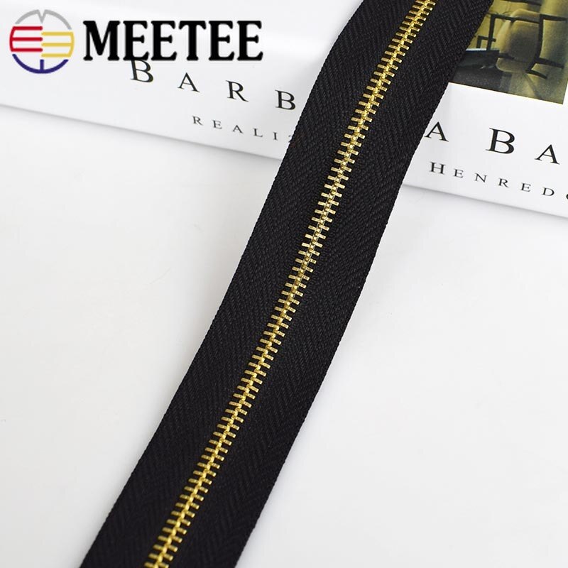 2/5Yards 3 # Metalen Rits Voor Naaien Diy Zip Sport Jas Kleding Open-End Ritsen kledingstuk Kleding Accessoires