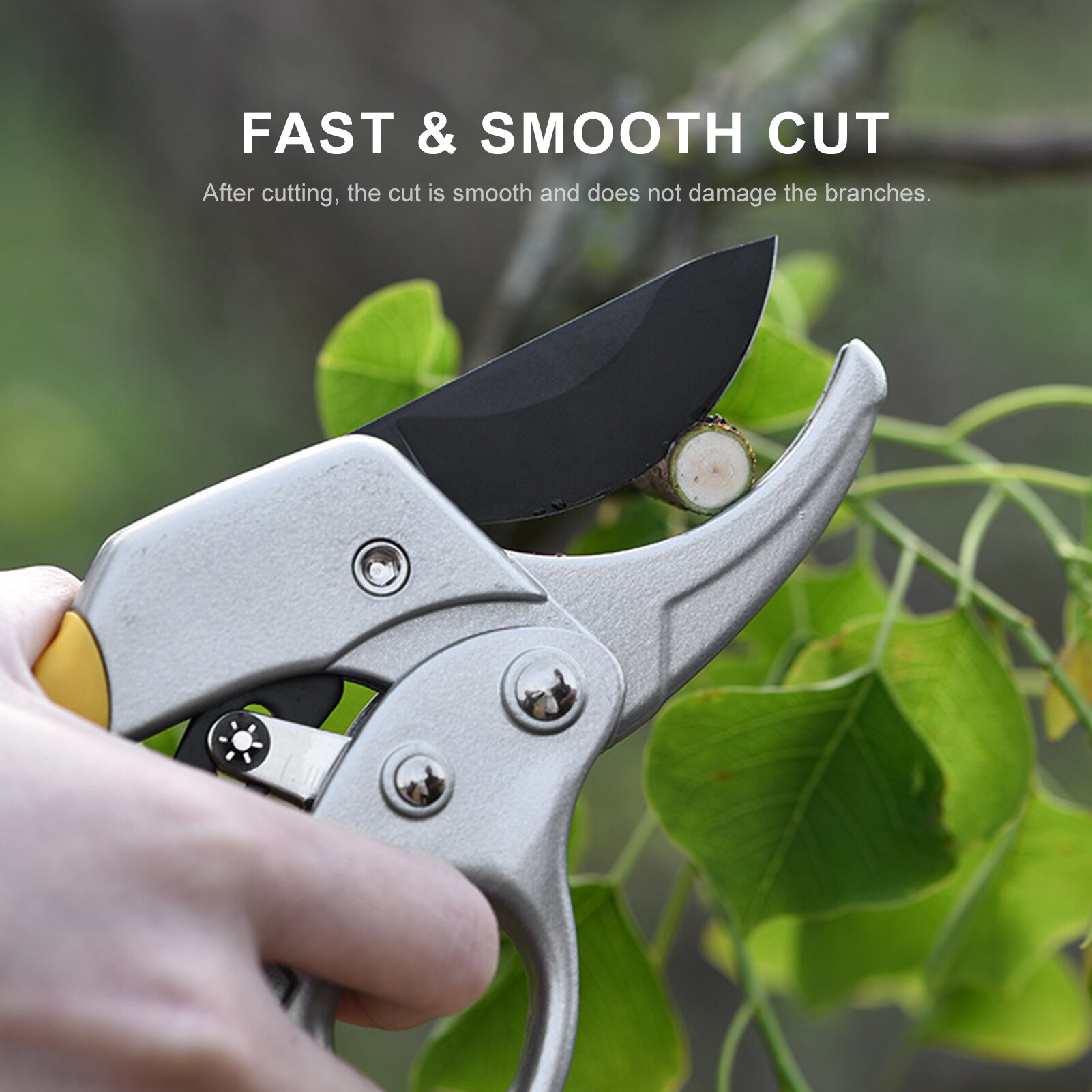 Hand Pruner Cut Secateur Shrub Garden Scissor Tool Anvil Branch Shear Orchard Pruning Shears