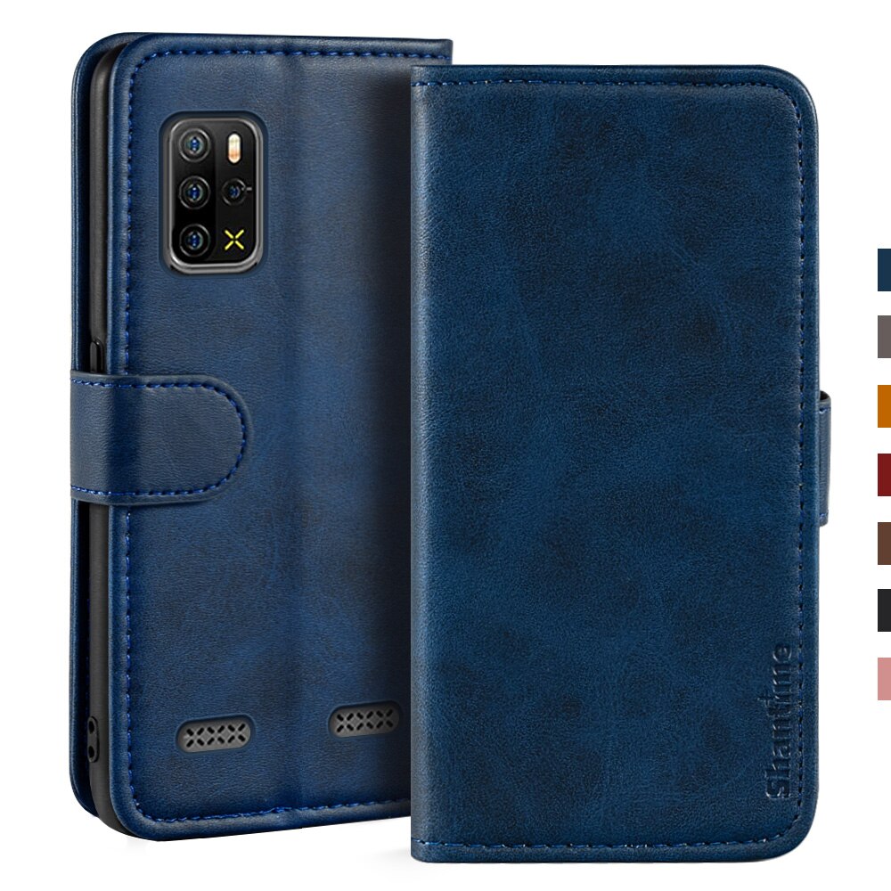 Case Voor Ulefone Armor 12 5G Case Magnetische Wallet Leather Cover Voor Ulefone Armor 12 5G Stand Coque telefoon Gevallen: Blue