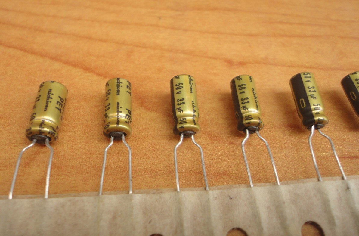 50x NICHICON FW 33uF 50V Electrolytic Capacitor - 5x11mm Audio Filter Amplifier Components