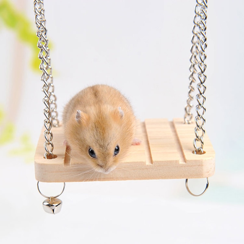 Kleine Huisdier Swing Houten Hamster Hangmat Hamster Speelgoed Leveringen