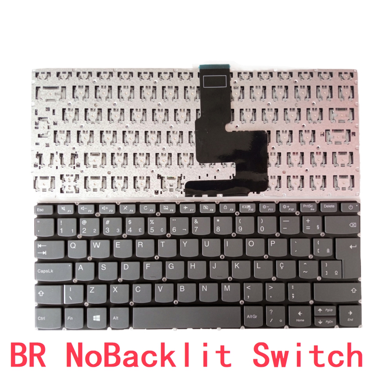 nas RU SP UK AR BR Podświetlana klawiatura robić Lenovo IdeaPad 320-14 320-14ISK 320-14IKB 320-14AST 320S-14IKB 330-14 V330-14 V130-14 120: pomarańczowy