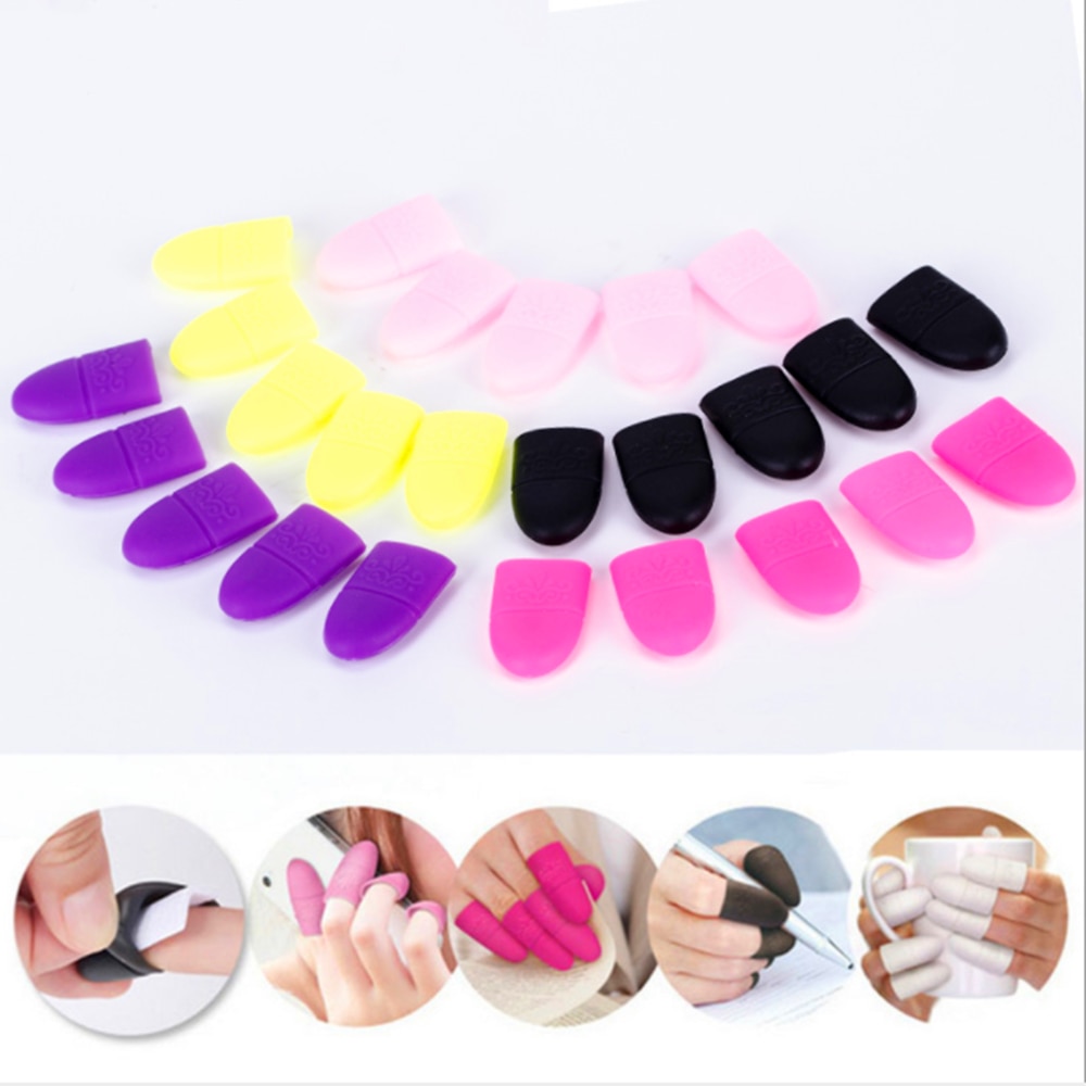 10 Stk/set Nail Art Losweken Cap Gel Polish Remover Wrap Tool Manicure Herbruikbare Wraps Rubber Remover Nail Tool