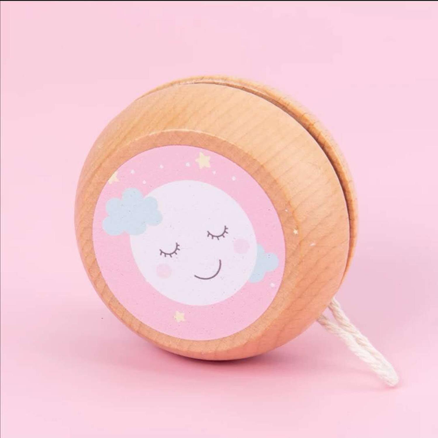 Cute Animal Prints Wooden Yoyo Toys: Sun flower