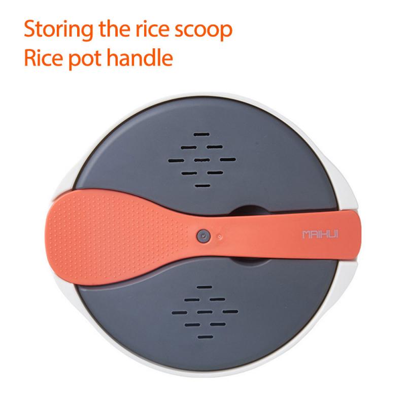 2L Rice Cooker For Microwave Oven Multifunctional Two-Layer Steam Pot Soup Cooking Lunch Box For Home Restaurant Kitchen