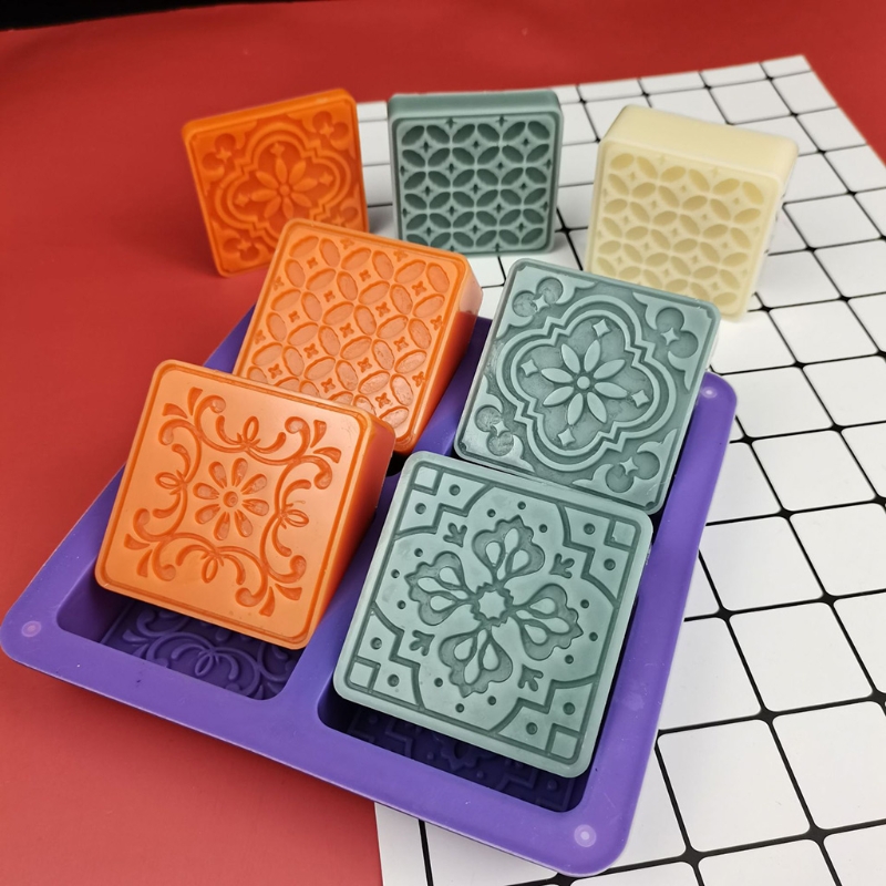 Lot 9 Moules Silicone Savon 4 Cavités - Motifs Océan Vagues, Cupcakes, Lettres Pour Savons Et Chocolats