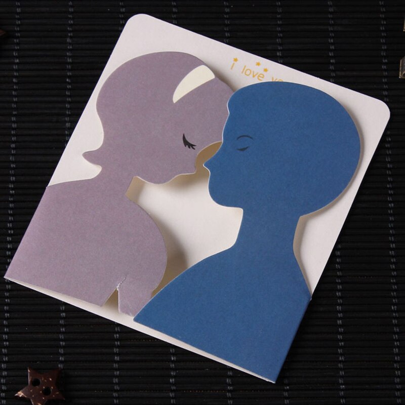 5 PCS Cartoon Animals Small Greeting Cards Season Happy Birthday Party Message Card with Envelopes EH004: F