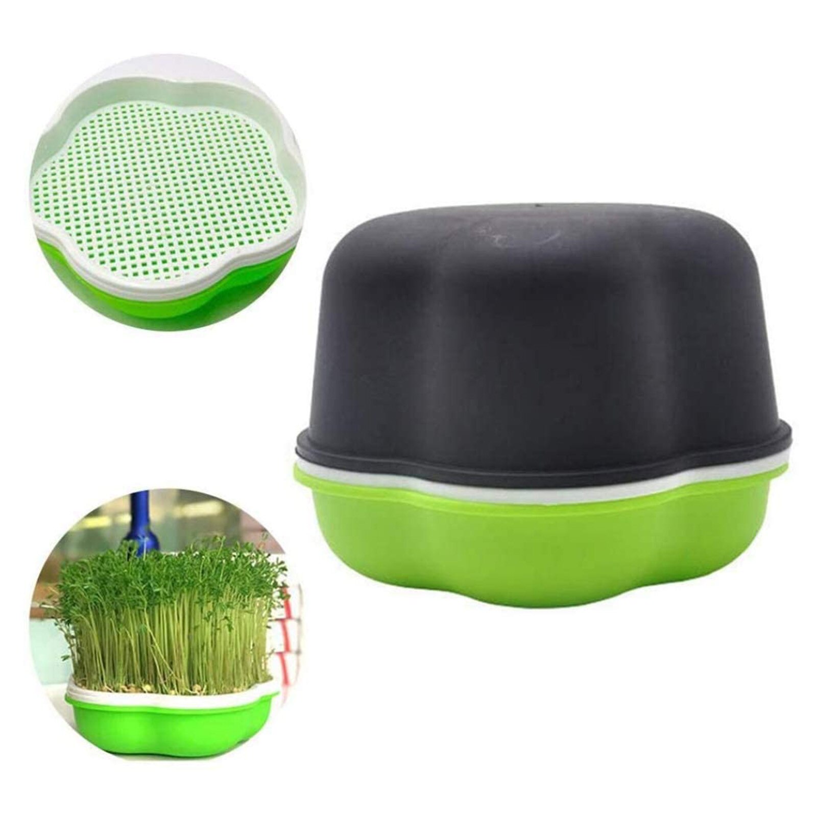 Seed Sprout Tray Growing Planter Sprout Box Permanent Hydroponics Seed Germinati Seed Sprouter - Ideal For Indoor Sprout Growing