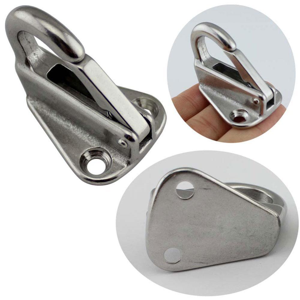 1 stk marine 316 rustfrit stål mini båd fender kroge fender kroge sejlpude karabinhage marine sølv øje  r4 p 2