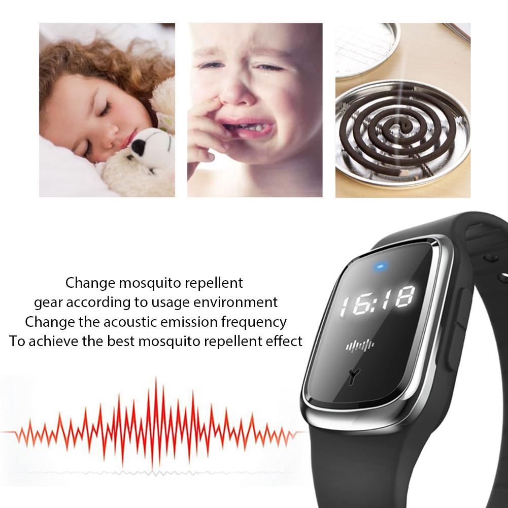 Intelligente Ultrasound Artefact Muggen Armband Ultrasone Ongediertebestrijder Weigeren Anti Mosquito Indoor Outdoor
