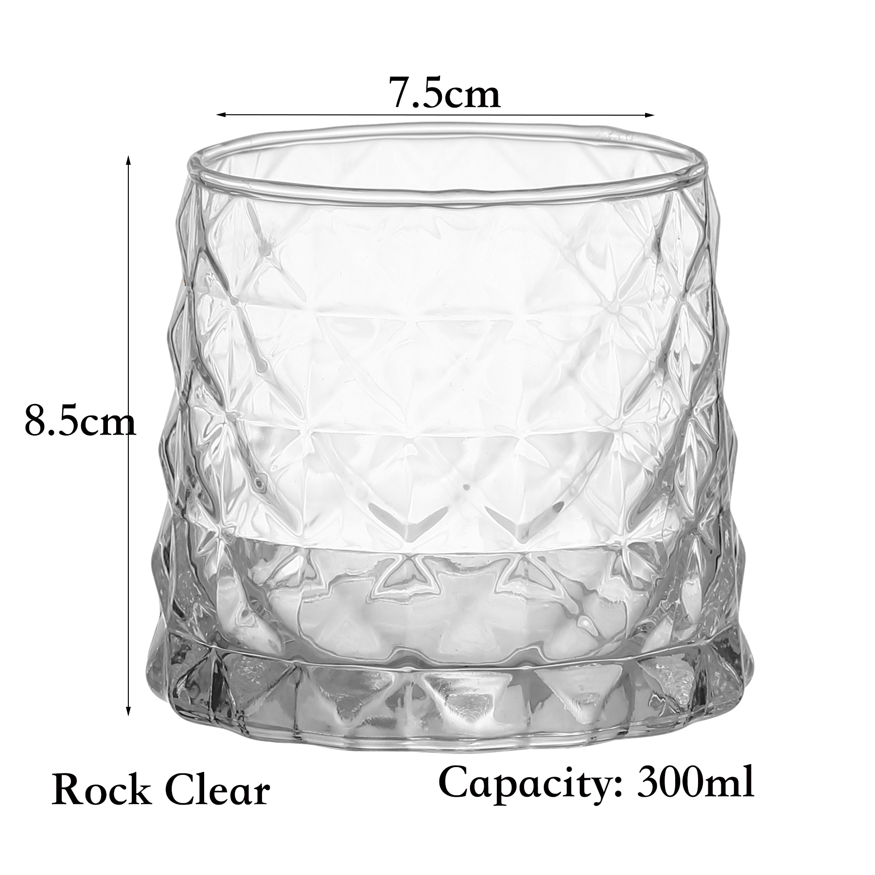 Whisky Glas, Ouderwetse Rotsen Bril Tuimelaars, Glaswerk Voor Cocktail Scotch, Bourbon, Gin, Voldka, brandy: Tumbler 420ml