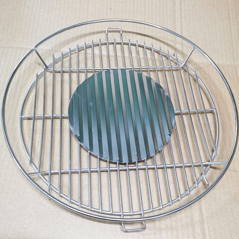 Stainless Steel Cooking Grates for Tabletop Portable Charcoal Grill Round Shape SS Cooking Grid: Default Title