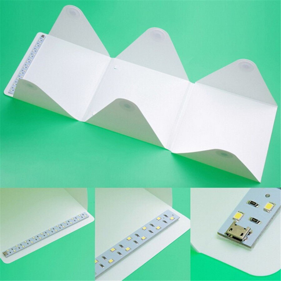 Portable Lightbox Folding Mini LED Tabletop Shooting Softbox Photography Lighting Tent Kit Light Box Photo Studio Accessories