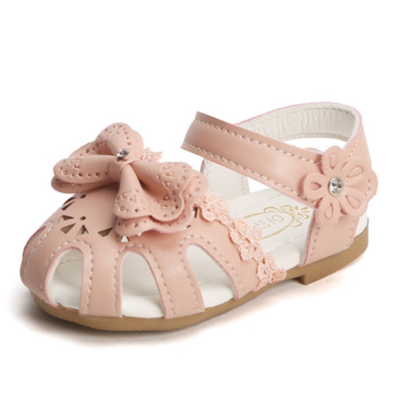 Bow Girls Sandals Baby Kids Princess Beach Shoes Children's Sandals For Girl Toddler Summer Shoes sandalia infantil Size 15