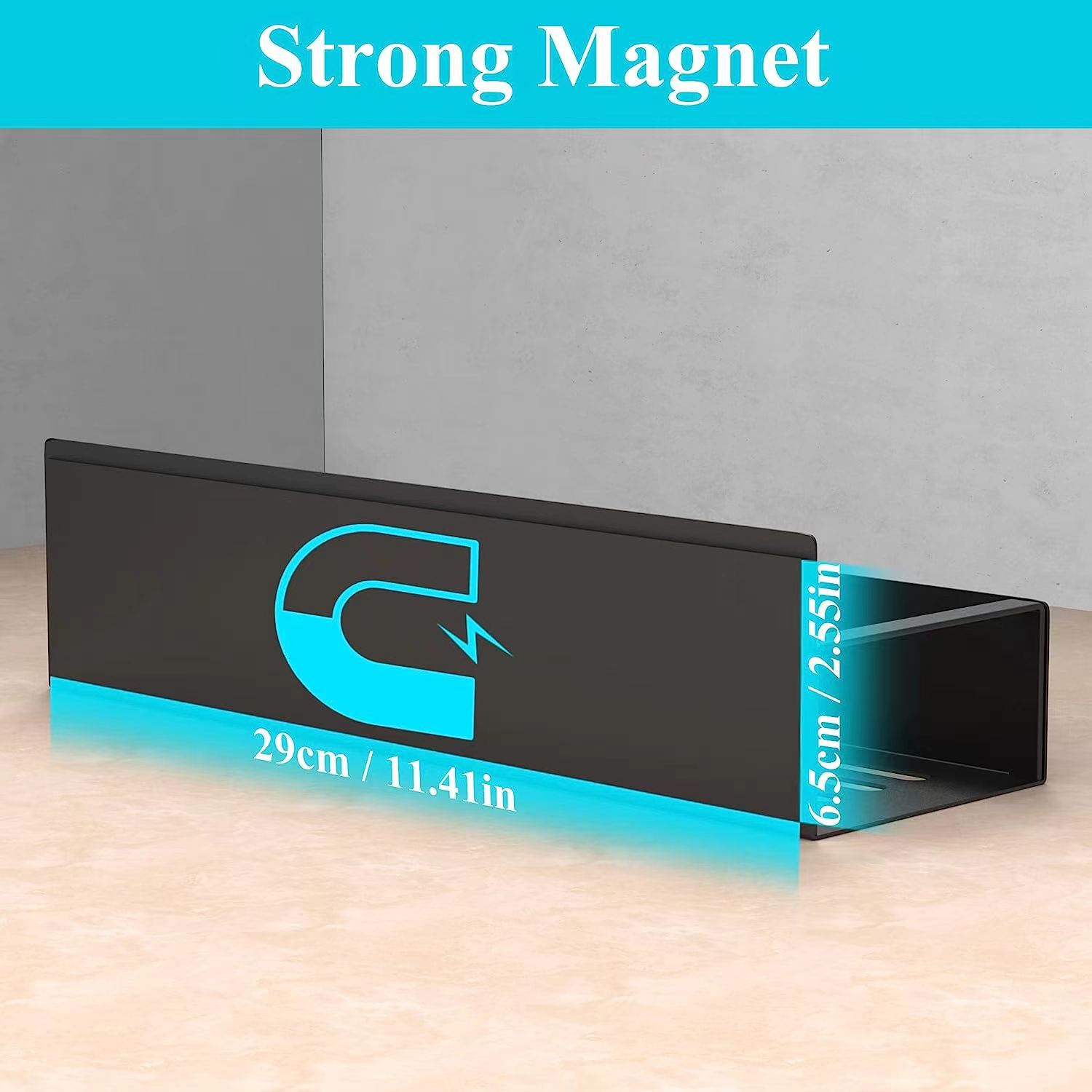 Zwart Magnetisch Opbergrek Koelkast Planken Kruiden Koelkast Zijplank Ijzer Huishoudelijke Ruimtebesparende Keuken Organizer Houder