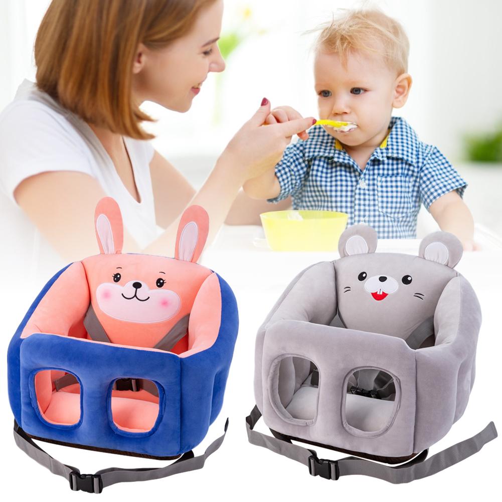 Cartoon draagbare baby-eetstoel, stoelverhoger, leer zitten, multifunctionele comfortabele bb-kruk, autostoelverhoger voor baby's