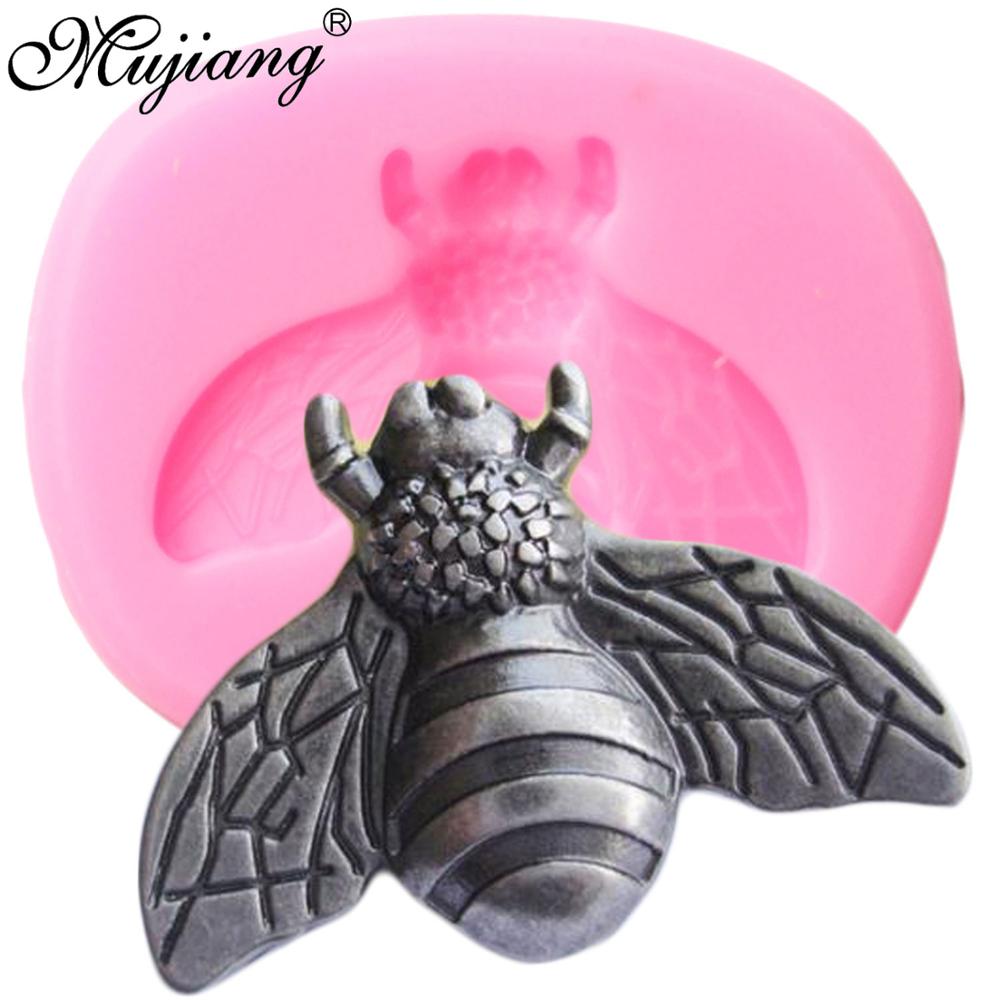 3D Bumble Bee Silicone Molds Insect Bug Candy Chocolate Fondant Mold DIY Party Cake Decorating Tools Resin Clay Soap Moulds