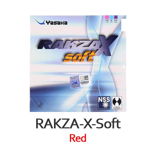 Yasaka rakza x tênis de mesa macio borracha pips-em yasaka original rakzax/rkx esponja de ping pong: RAKZA X SOFT RED