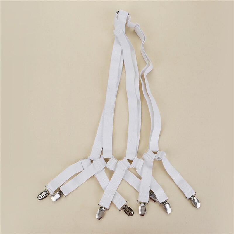 Laken Clips Zwart Wit Kriskras Verstelbare Bed Hoeslaken Bandjes Fixing Antislip Riemverbinder Thuis Gadgets