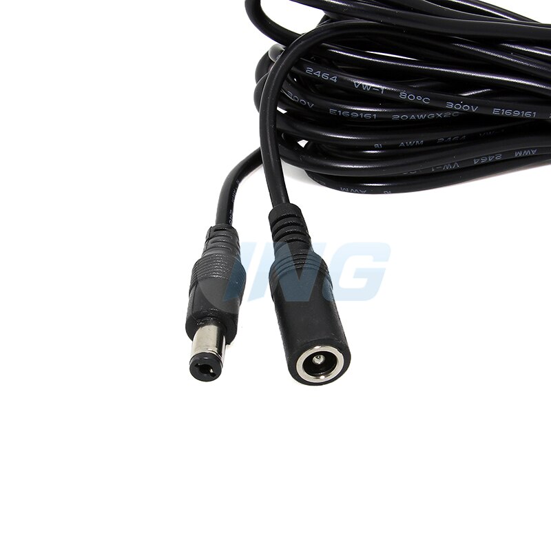5M Extension Cord Connector DC Power Extension Cable DC Cable Adapter