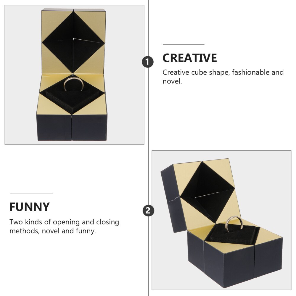 1pc Engagement Ring Box Jewelry Storage Box Jewelry Packing Box