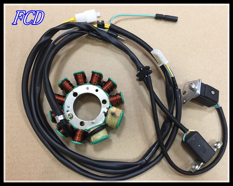 Motorcycle stator coil CBT250 CA250 QJ250 Magnetic motor stator coil DD250 Double cylinder magnetic motor stator trigger