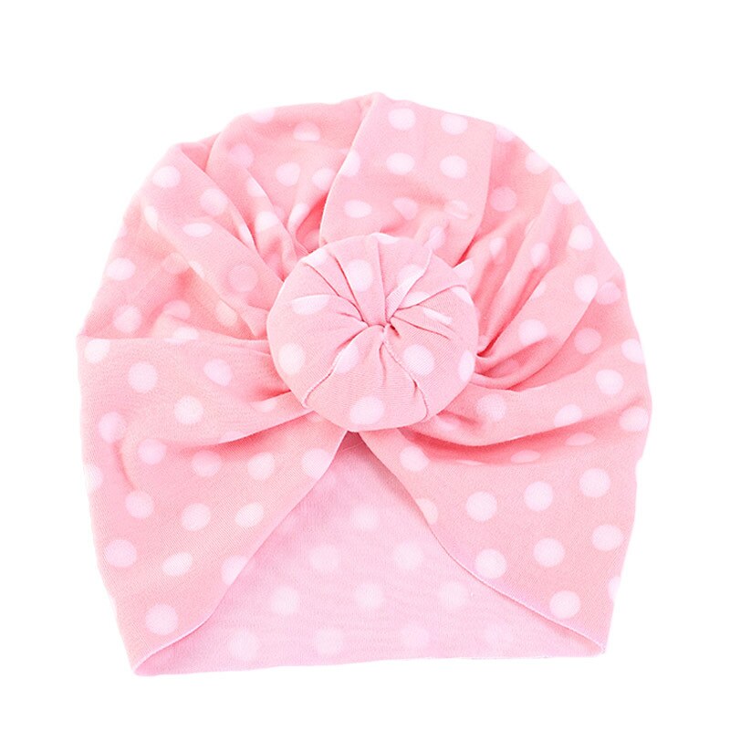 Baby Hair Cap For Sleeping American Cotton Donut Printing Turban Hat Elastic Bonnet Headband European Children's Hood: Type 11