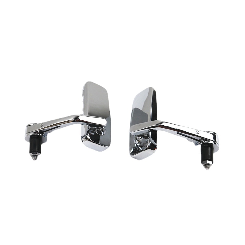 Chrome 7/8 "Stuur End Rechthoek Spiegel Achteruitkijkspiegel Cafe Racer Bobber Oude School
