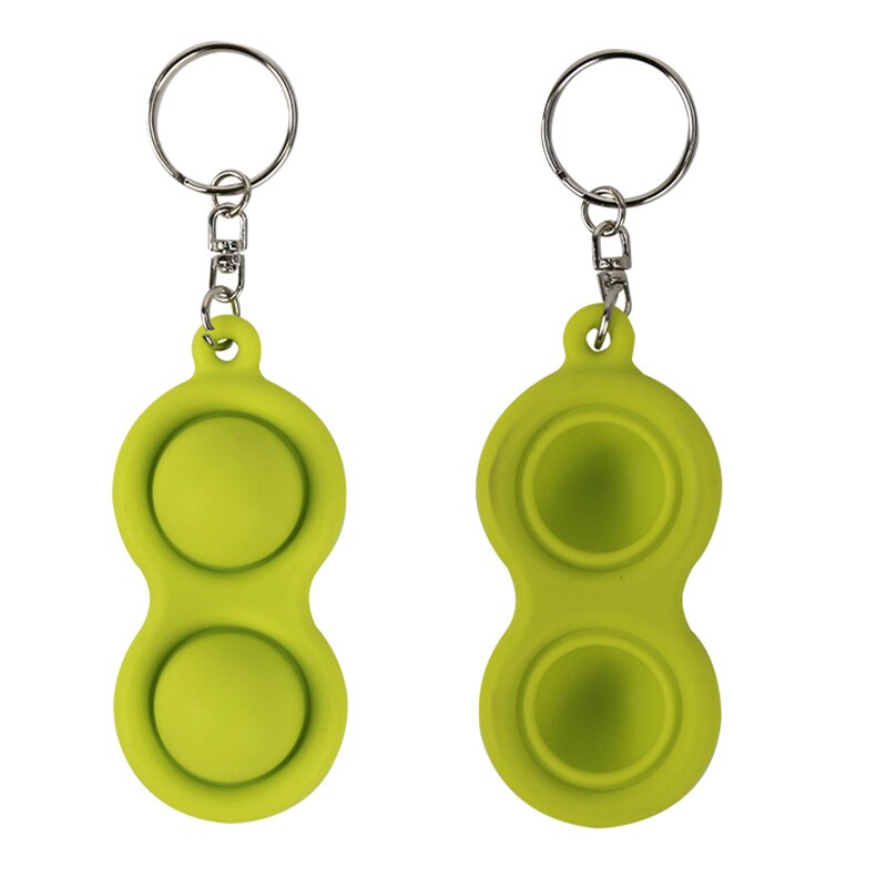 Nieuws Micro Eenvoudige Kuiltje Speelgoed Kuiltje Sleutelhanger Anti Speelgoed Stochastisch Draagt Handig Stress Reliever Speelgoed: green