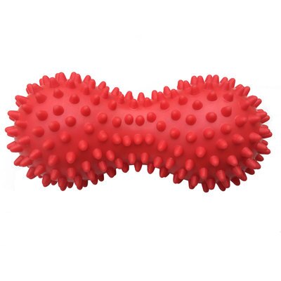 Jordnøddeform massagebold fitness sport træning kropsstress pvc fod spids muskel massage bold hånd spids fysioterapi bold: Rød