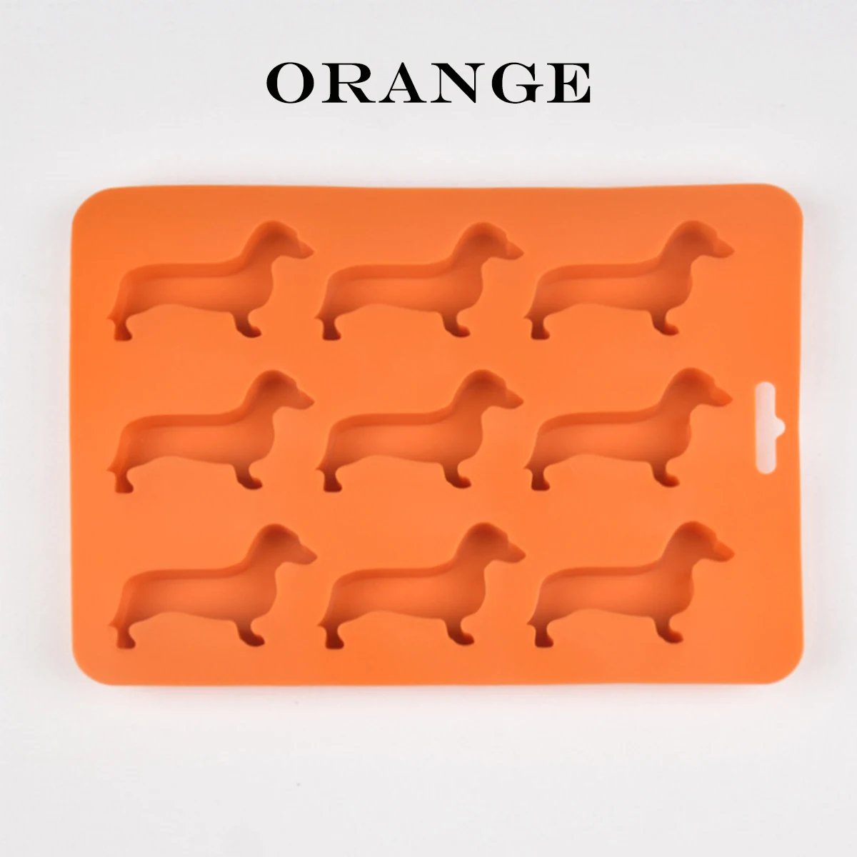 Silicone Dachshund Puppy Shaped Ice Cube Chocolate Cookie Mold DIY Home Ice Tray Kitchen Tools silicone mold gadgets: green