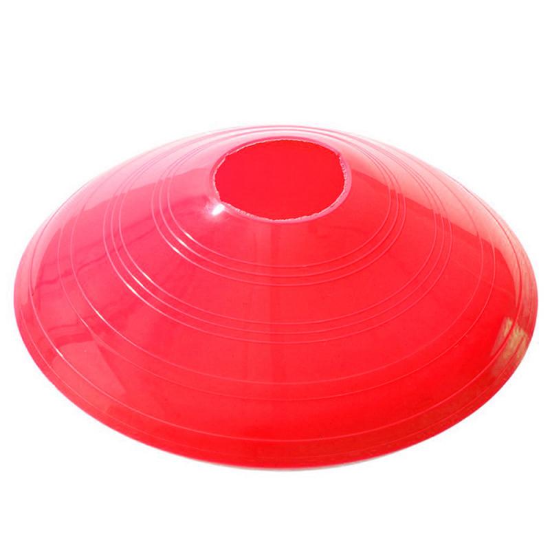 New1PCS Outdoor Sport Football Soccer Rugby Speed Training Disc Marker Discs Marker Bucket PVC Sports Accessories TXTB1: 1 red