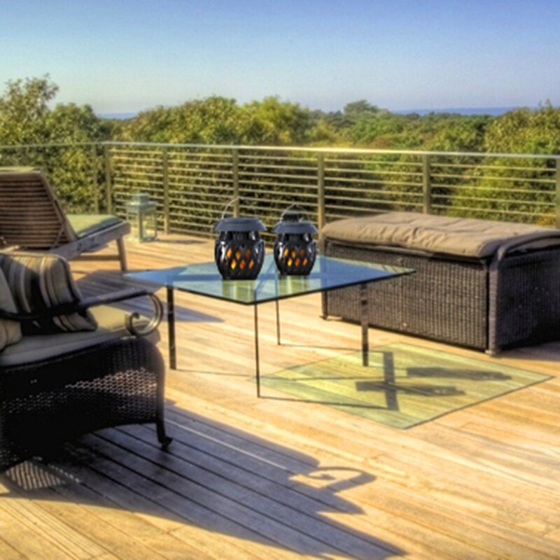 Outdoor Torch Light Flameless LED Lantern, Outdoor Patio Lantern Portable Flashlight Portable Table Lamp Garden Lamp