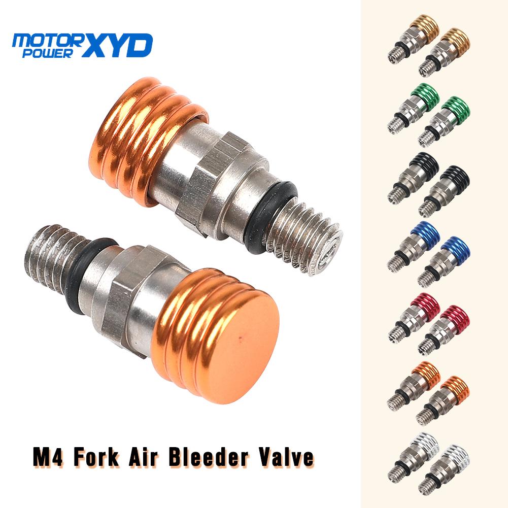 Válvulas de purga de aire de horquilla M4x0.7cm para KTM 640 950 990 Adventure R S 690 Enduro SMC Supermoto 950 Super Enduro BMW SX EXC XC XCW