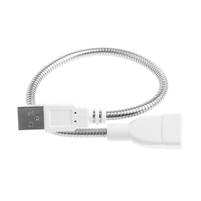 USB Male To Female Extension Cable LED Light Fan Adapter Cable Flexible Metal Hose Power Supply Cord L15