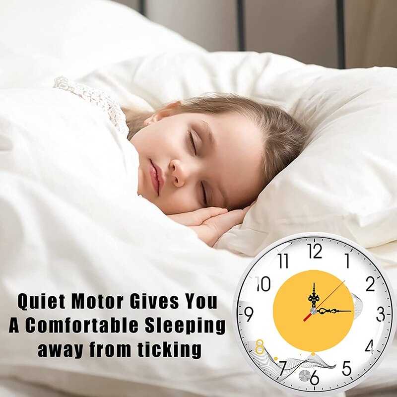 2Pcs Quartz Clock Movement Mechanism Replacement Clock Kit with 7 Different Pc of Hands Clock for DIY Shaft Lengths 22mm