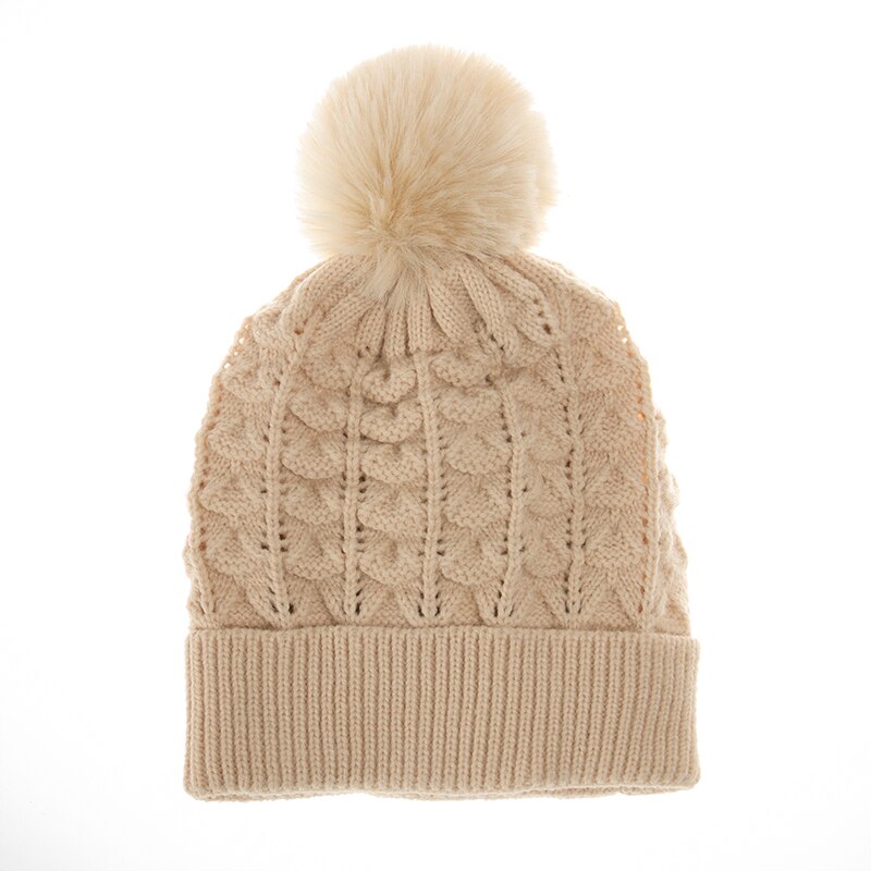 FOXMOTHER-gorrito a cuadros liso para mujer, gorra tejida, color negro, rosa, gris, amarillo, para invierno: Caqui